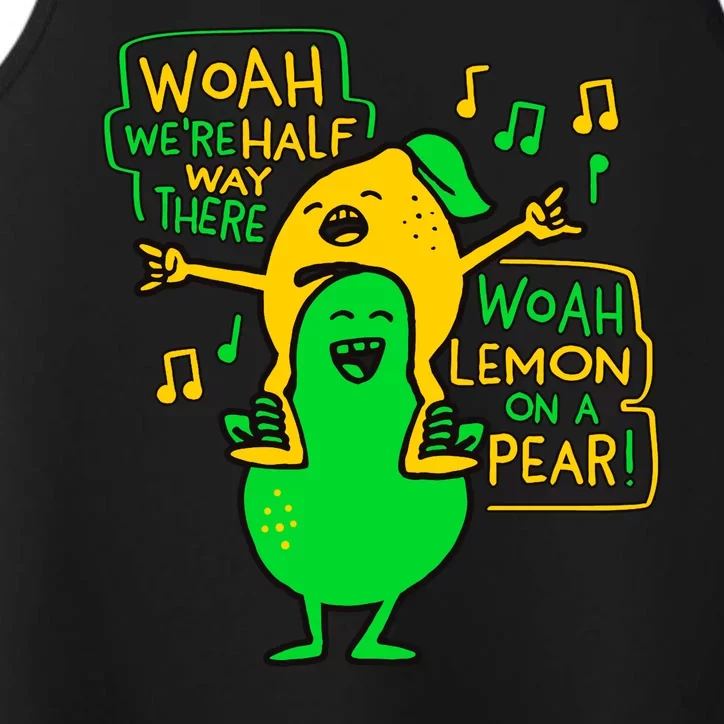 Lemon On A Pear Funny Meme Performance Tank