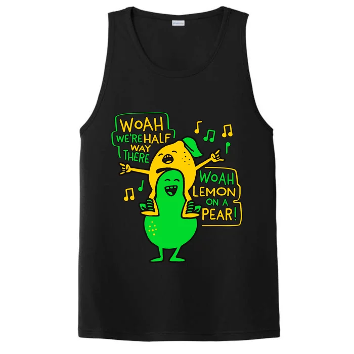 Lemon On A Pear Funny Meme Performance Tank