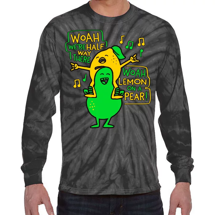 Lemon On A Pear Funny Meme Tie-Dye Long Sleeve Shirt