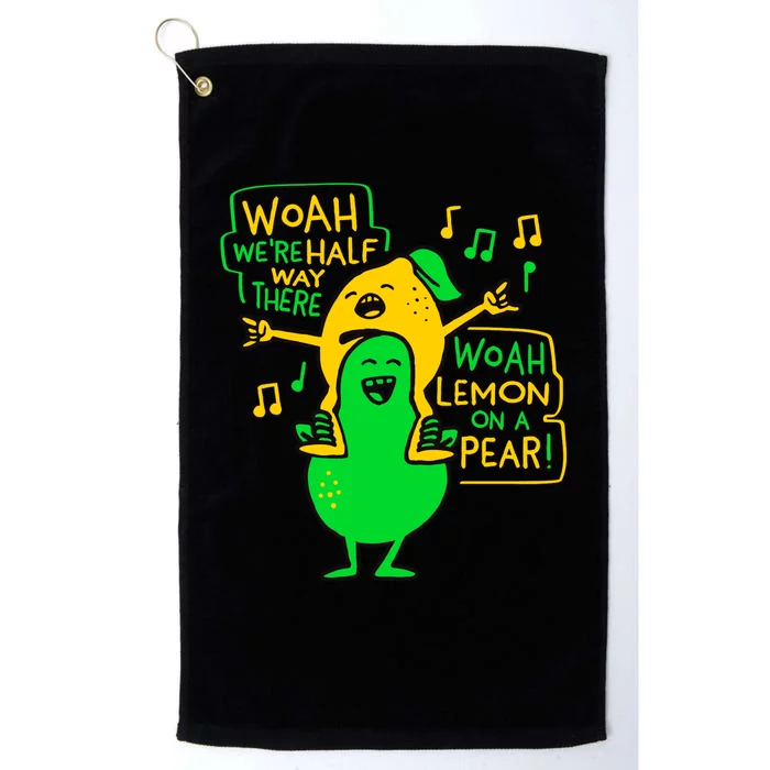 Lemon On A Pear Funny Meme Platinum Collection Golf Towel