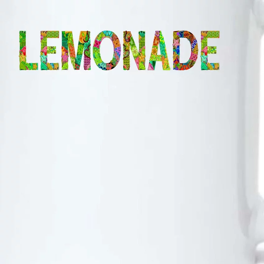 Lemonade Word Art Black Color Changing Mug