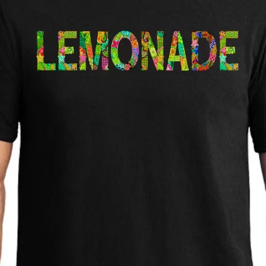 Lemonade Word Art Pajama Set