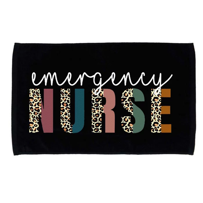 Leopard Emergency Nurse ER Trauma & Emergency Department Microfiber Hand Towel