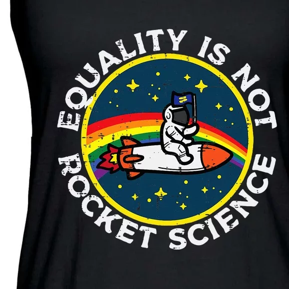 Lgbt Equality Not Rocket Science Ladies Essential Flowy Tank