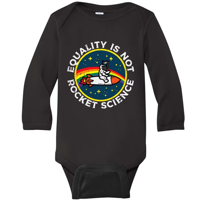 Lgbt Equality Not Rocket Science Pride Ally Baby Long Sleeve Bodysuit