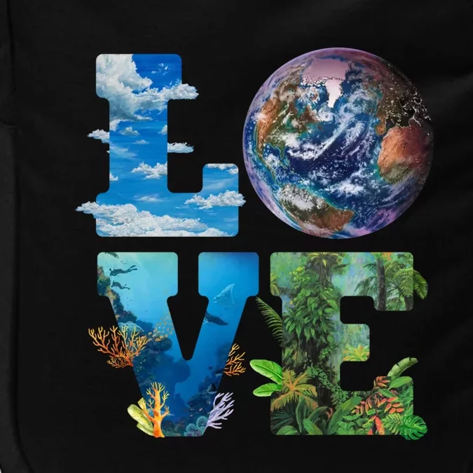 Love Earth Nature Lover Environtalist Love Earth Day Cool Gift Impact Tech Backpack