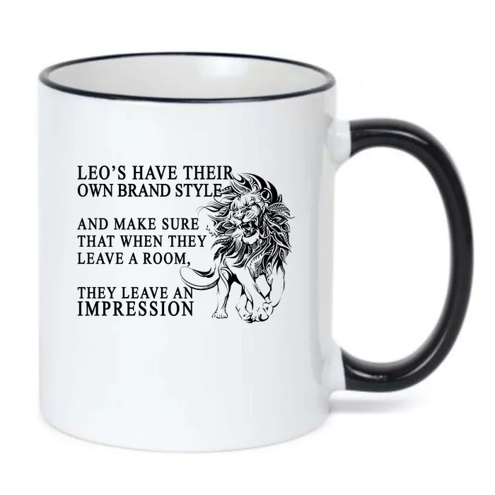 Leo Brand Of Style Zodiac Black Color Changing Mug