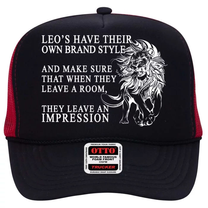 Leo Brand Of Style Zodiac High Crown Mesh Trucker Hat