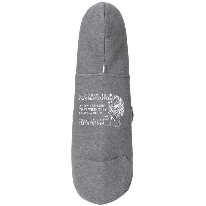 Leo Brand Of Style Zodiac Doggie 3-End Fleece Hoodie