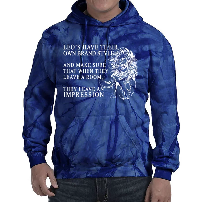 Leo Brand Of Style Zodiac Tie Dye Hoodie