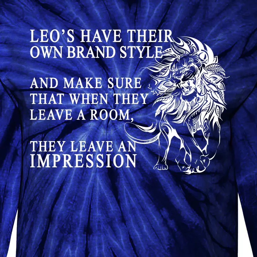 Leo Brand Of Style Zodiac Tie-Dye Long Sleeve Shirt