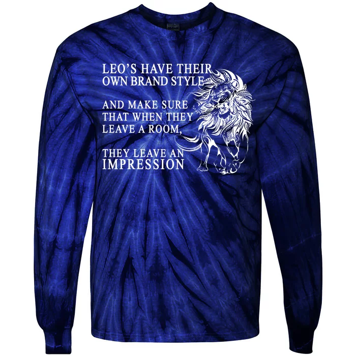 Leo Brand Of Style Zodiac Tie-Dye Long Sleeve Shirt