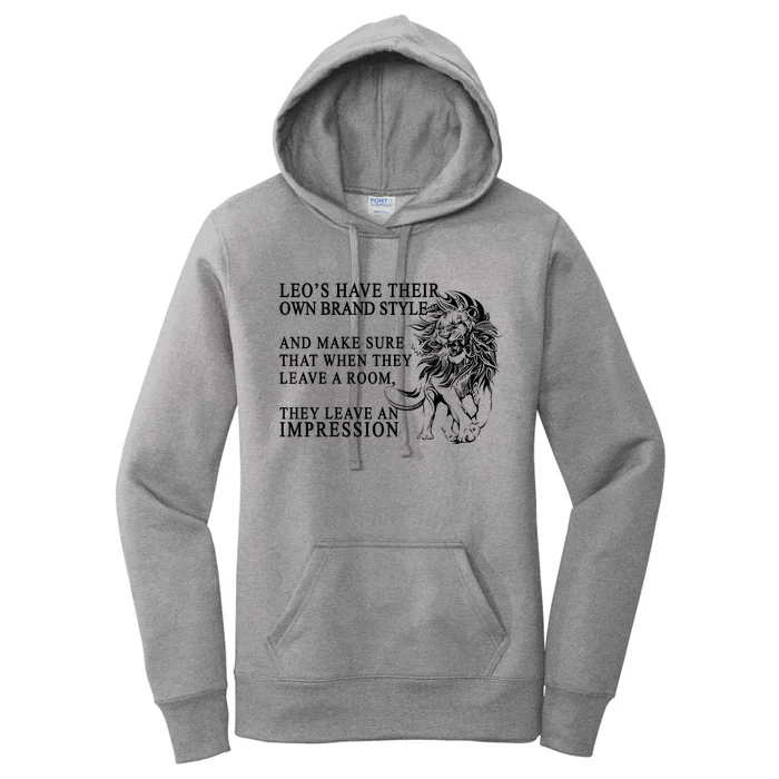 Leo Brand Of Style Zodiac Women's Pullover Hoodie