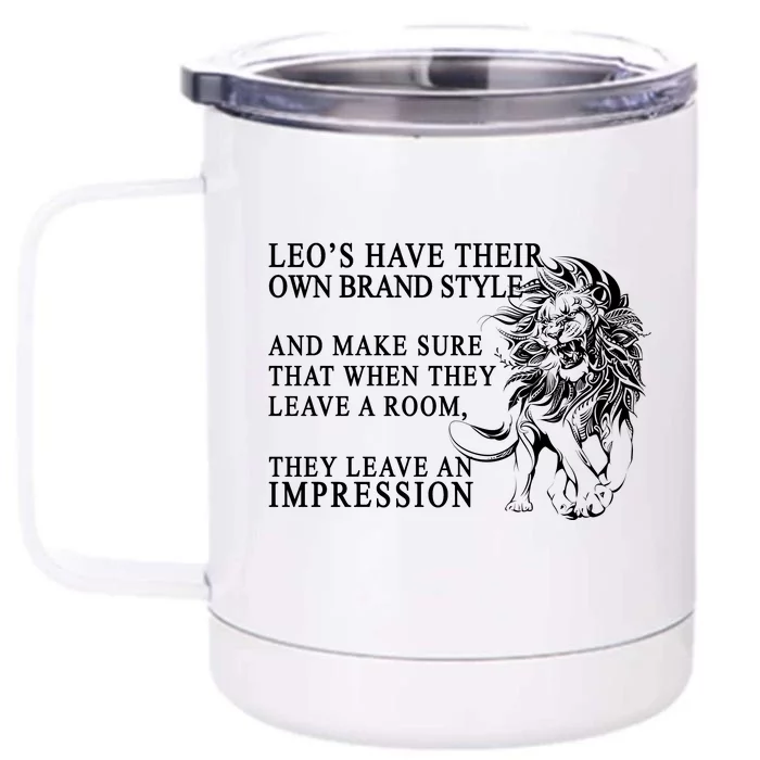 Leo Brand Of Style Zodiac Front & Back 12oz Stainless Steel Tumbler Cup