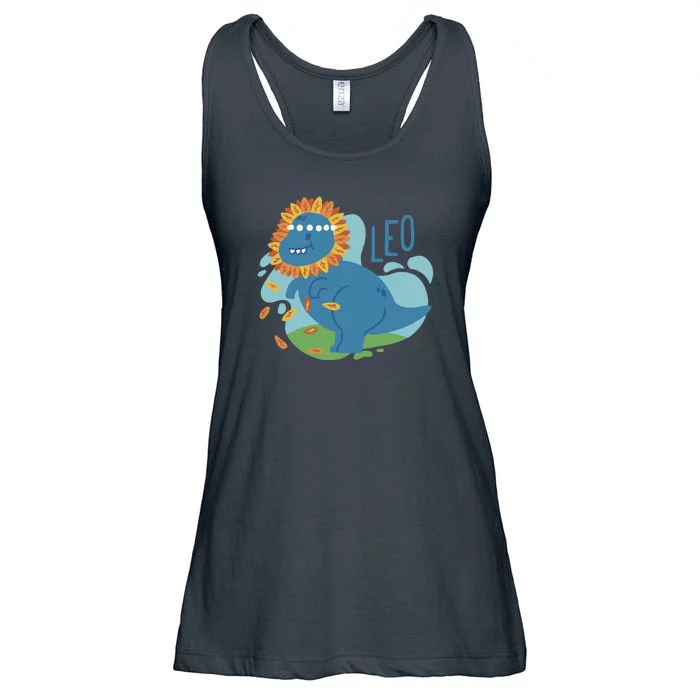 Leo Dinosaur Ladies Essential Flowy Tank