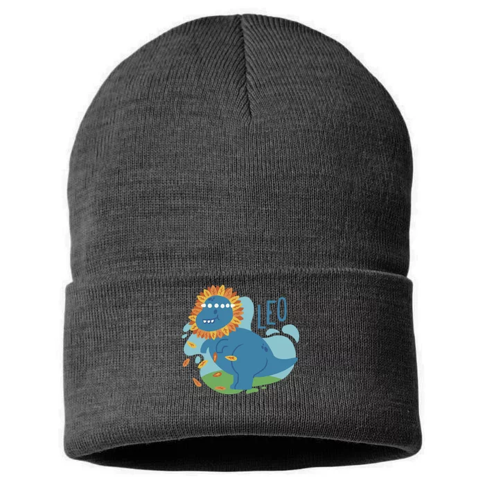 Leo Dinosaur Sustainable Knit Beanie