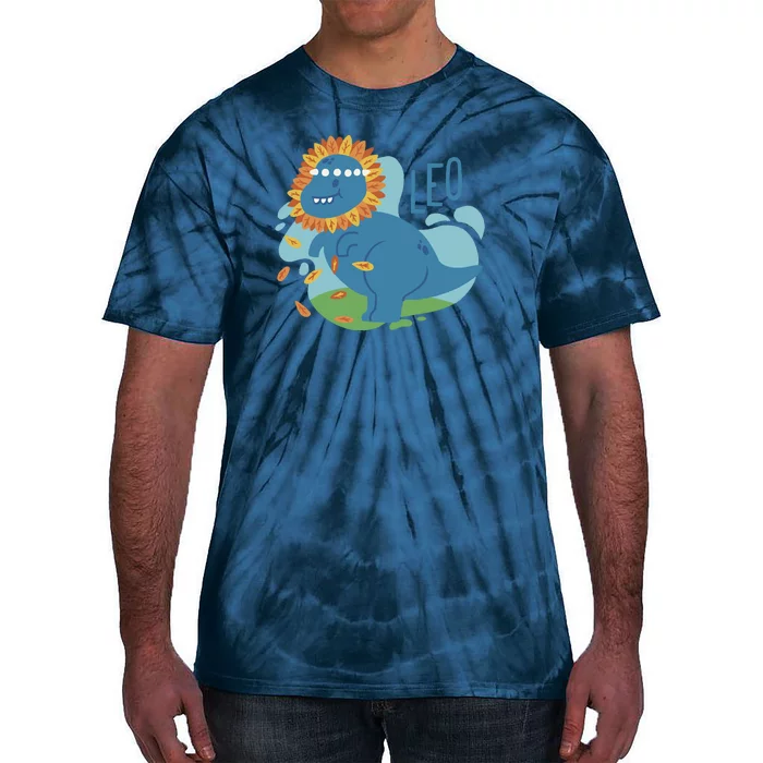 Leo Dinosaur Tie-Dye T-Shirt