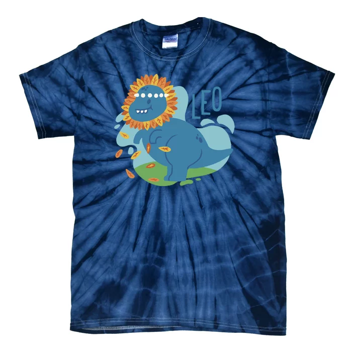 Leo Dinosaur Tie-Dye T-Shirt