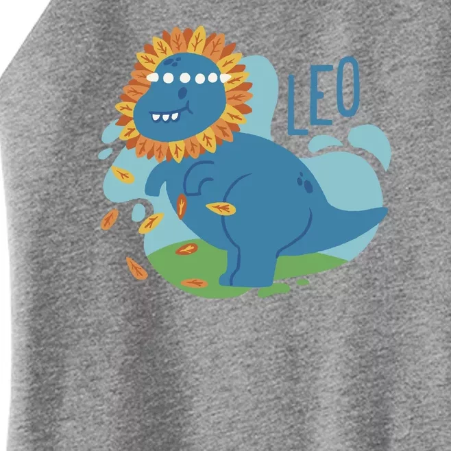 Leo Dinosaur Women’s Perfect Tri Rocker Tank