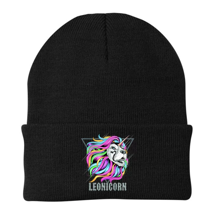 Leo Leonicorn Funny Unicorn Zodiac Sign Knit Cap Winter Beanie