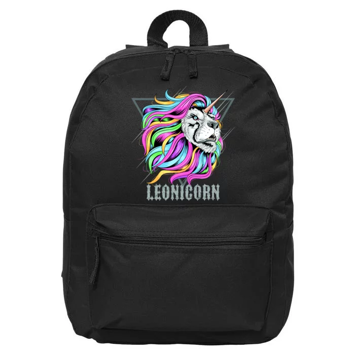 Leo Leonicorn Funny Unicorn Zodiac Sign 16 in Basic Backpack