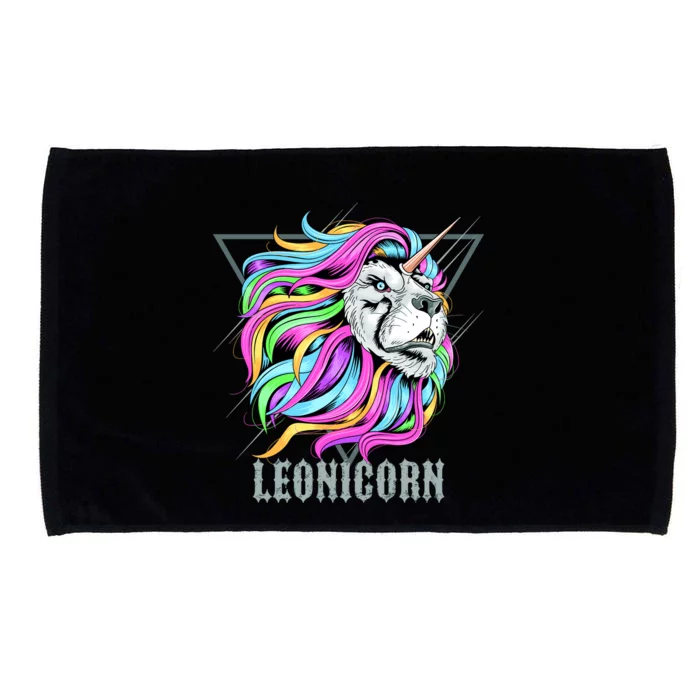 Leo Leonicorn Funny Unicorn Zodiac Sign Microfiber Hand Towel