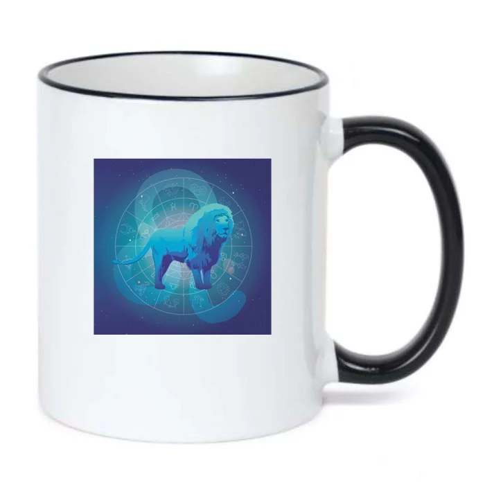 Leo Lion Zodiac Sign Black Color Changing Mug