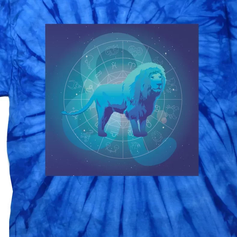 Leo Lion Zodiac Sign Tie-Dye T-Shirt