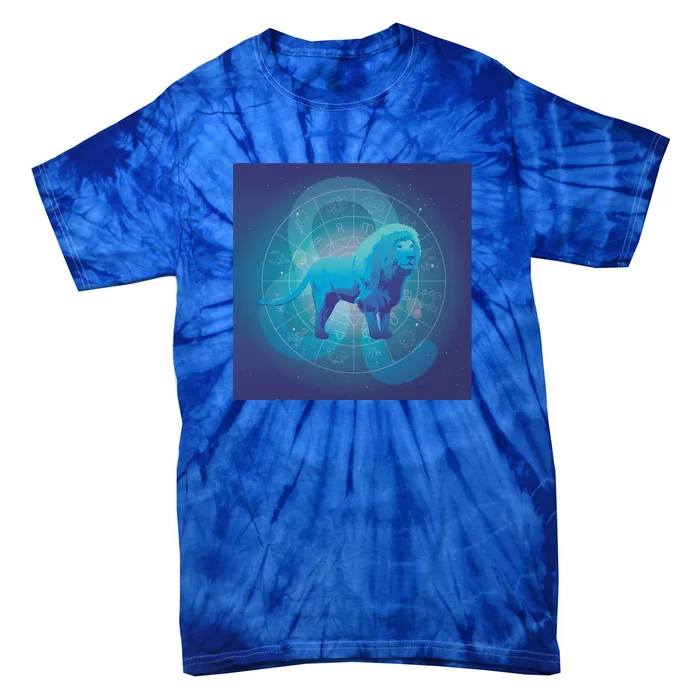 Leo Lion Zodiac Sign Tie-Dye T-Shirt