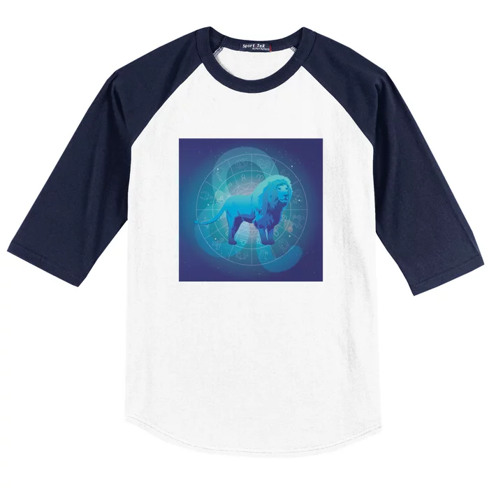 Leo Lion Zodiac Sign Baseball Sleeve Shirt