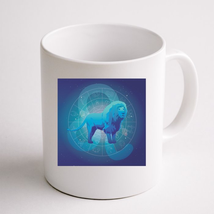 Leo Lion Zodiac Sign Front & Back Coffee Mug