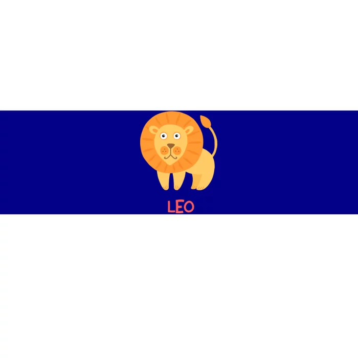 Leo Lion Zodiac sign Cute Bumper Sticker