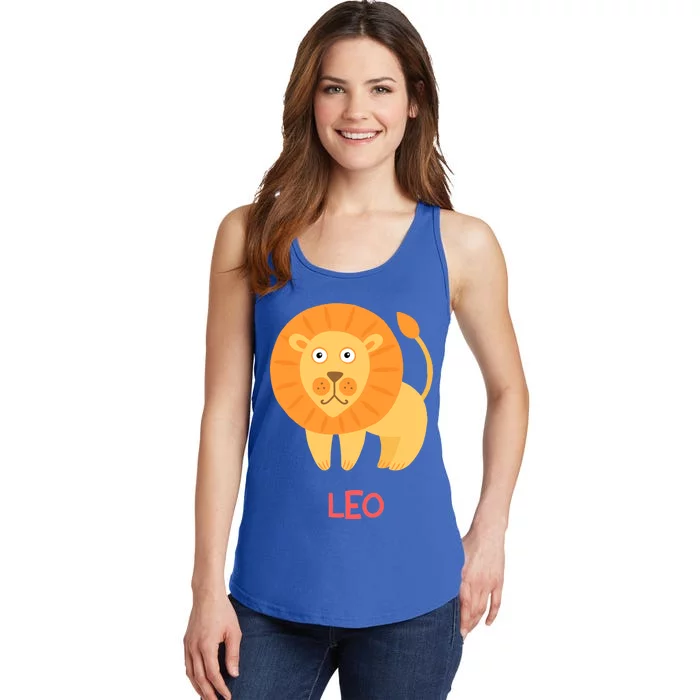 Leo Lion Zodiac sign Cute Ladies Essential Tank