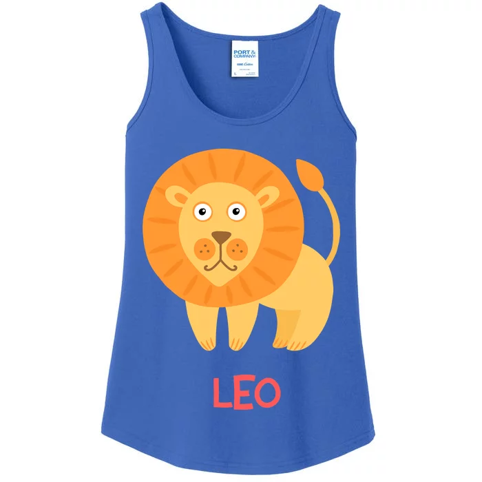 Leo Lion Zodiac sign Cute Ladies Essential Tank