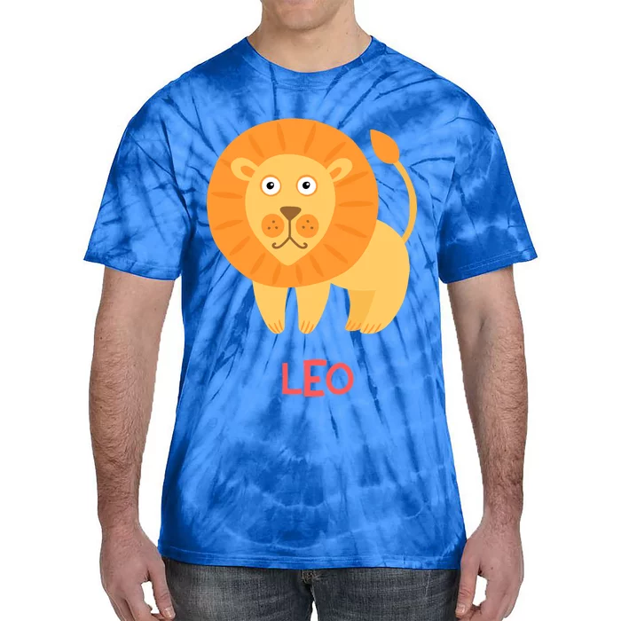 Leo Lion Zodiac sign Cute Tie-Dye T-Shirt