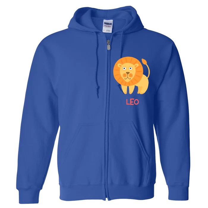 Leo Lion Zodiac sign Cute Full Zip Hoodie