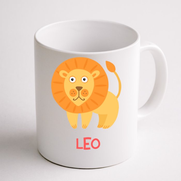 Leo Lion Zodiac sign Cute Front & Back Coffee Mug