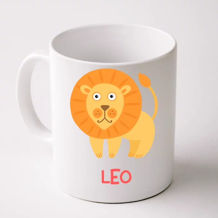 Leo Lion Zodiac sign Cute Front & Back Coffee Mug