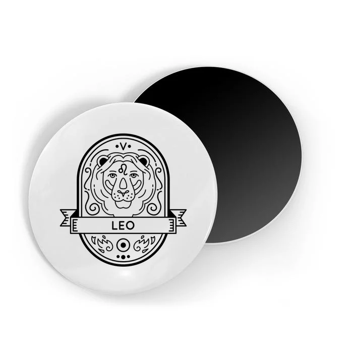 Leo Zodiac Symbol Design Magnet