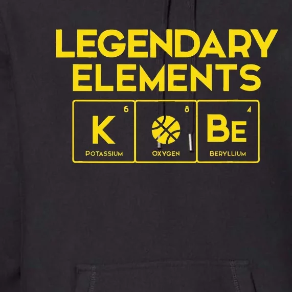 Legendary Elets Of Basketball K.O.B.E Periodic Table Fun Premium Hoodie