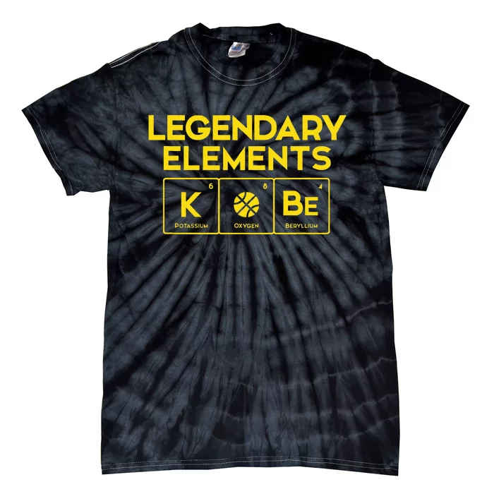 Legendary Elets Of Basketball K.O.B.E Periodic Table Fun Tie-Dye T-Shirt