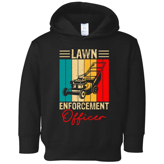 Lawn Enforcement Officer Toddler Hoodie