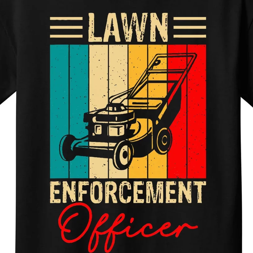 Lawn Enforcement Officer Kids T-Shirt