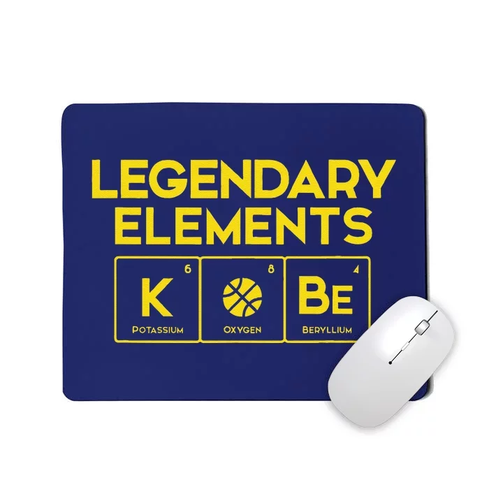 Legendary Elements Of Basketball Periodic Table Fun Mousepad