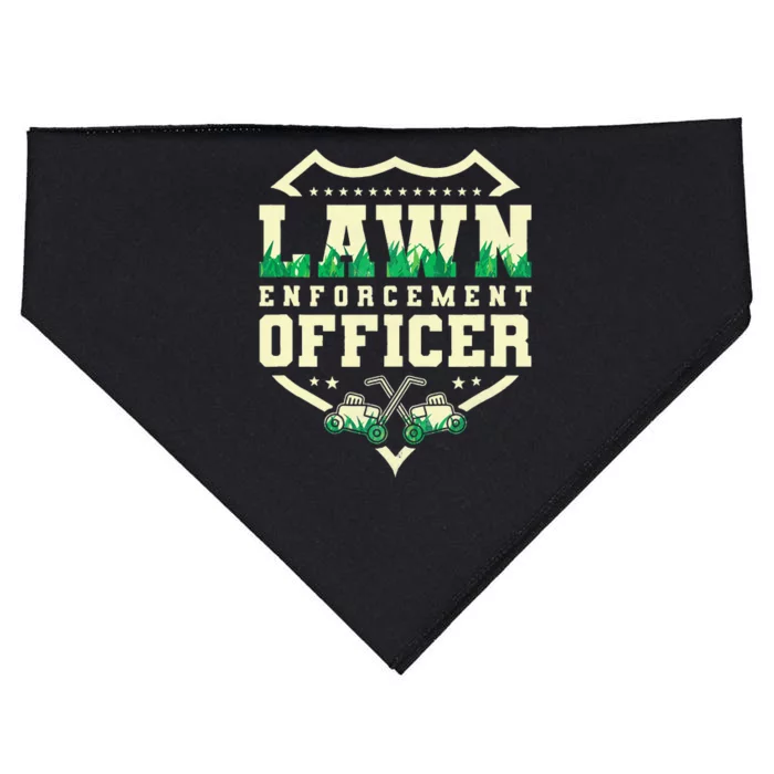 Lawn Enforcement Officer Lawn Care USA-Made Doggie Bandana