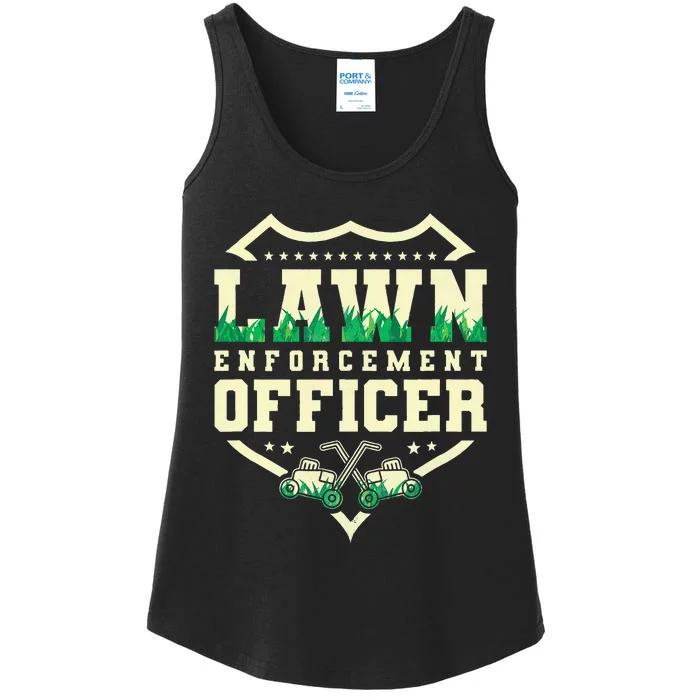 Lawn Enforcement Officer Lawn Care Ladies Essential Tank