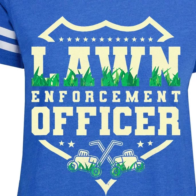 Lawn Enforcement Officer Lawn Care Enza Ladies Jersey Football T-Shirt