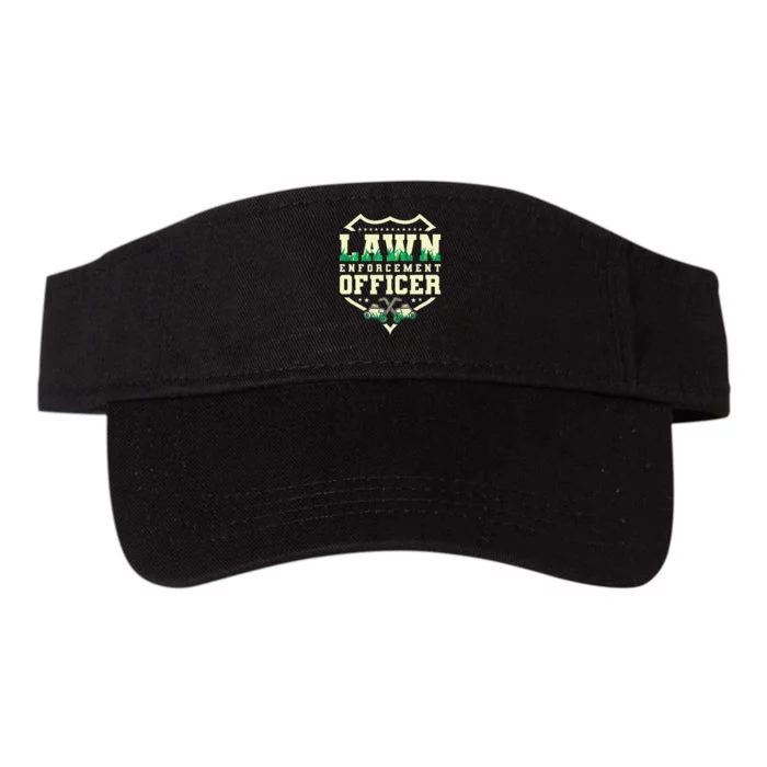 Lawn Enforcement Officer Lawn Care Valucap Bio-Washed Visor