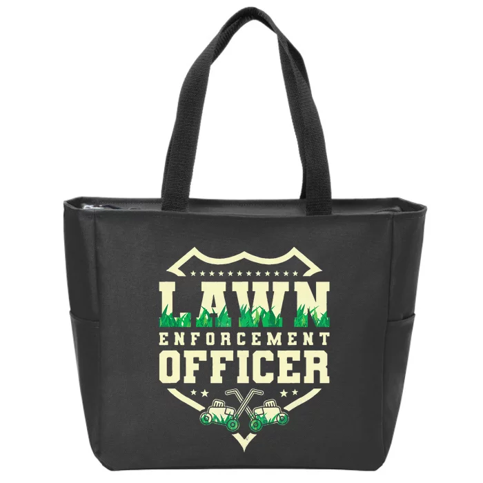 Lawn Enforcement Officer Lawn Care Zip Tote Bag