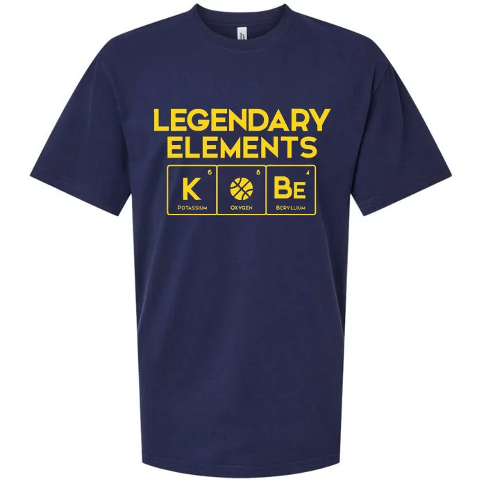 Legendary Elements of Basketball KOBe Periodic Table Fun Sueded Cloud Jersey T-Shirt